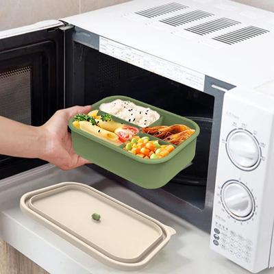 Simple Color Nutritious Lunch Box Light Food Fat Reducing Meal Box Microwave Heatable Outdoor Picnic Bento Box Food Containers