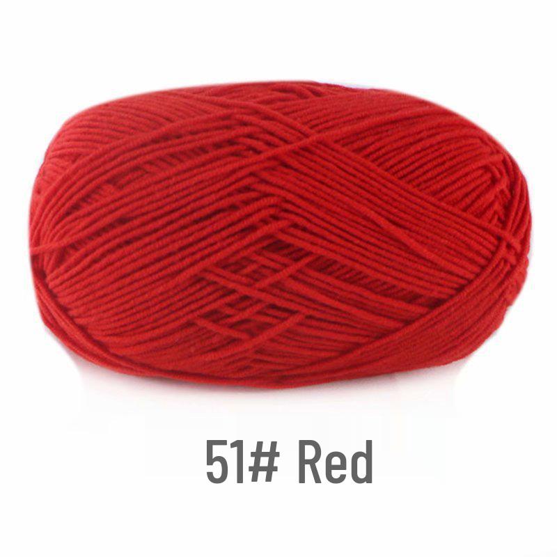 Suhe 4-Ply Combed Milk Cotton Yarn for Crochet & DIY Knitting Projects