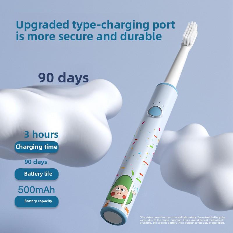Children's Electric Toothbrush DuPont Soft Bristle Toothbrush Electric Toothbrush Rechargeable Children's 3-12 Years Old Electric Toothbrush