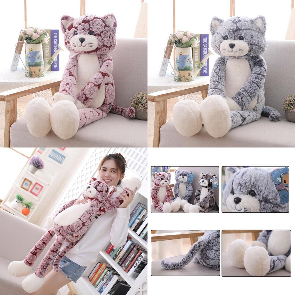 Huggable Cute Cat Stuffed Doll Soft Plush Toy Ideal For Kids Birthday Gift