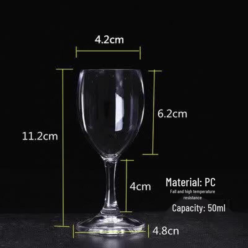 ZISIZ Shatterproof PC Plastic Champagne Flute