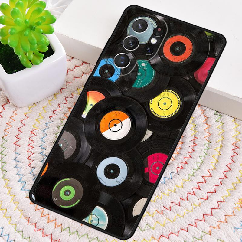 Vinyl DJ Record Art TPU Phone Case For Samsung Galaxy note 10 pro S26 S25 S24 S23 S22 Ultra Plus S21 FE S20 Shockproof Cover