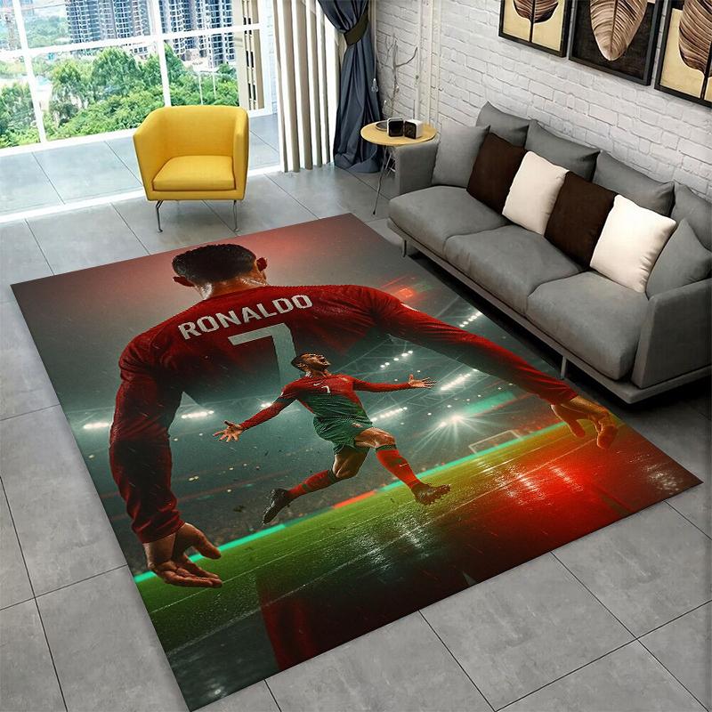 CR15 Goat R-Ronaldo Football Star Carpet Rug for Playroom Bedroom Living Room Sofa Home Decor,kids Area Rug Non-slip Floor Mat