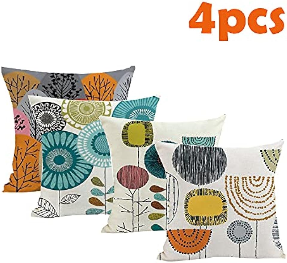 Decorative Pillowcase,Throw Pillowcase With Invisible Zipper,Suitable For Bedroom And Living Room Art Cushion Cover Home Decor