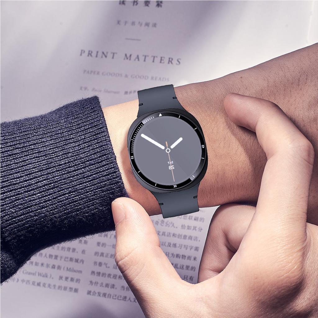 Tempered Glass+ PC Cover for Samsung Galaxy Watch 8 44mm All Coverage Protective Bumper Case for Galaxy Watch 8 40mm Accessories