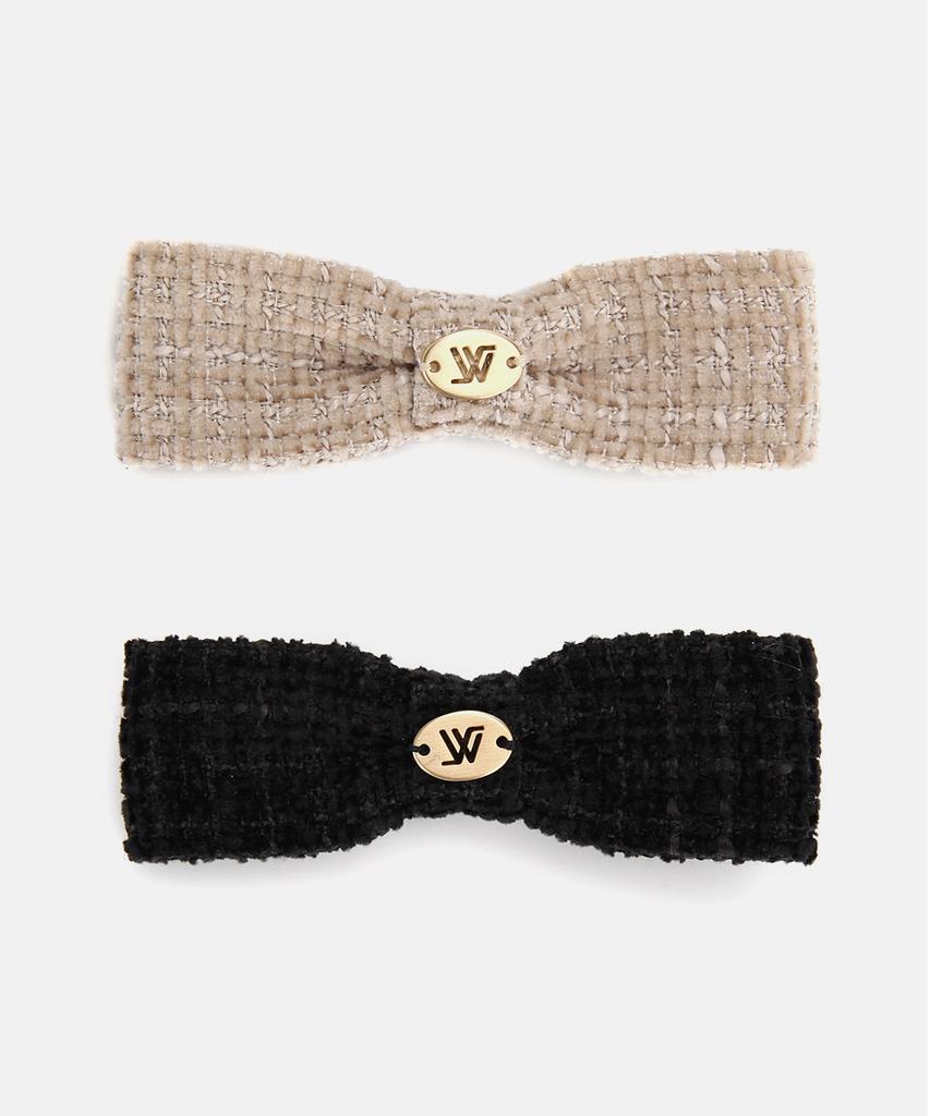 White Sands Milroy Tweed Hair Clip For Kids (2 Colors)