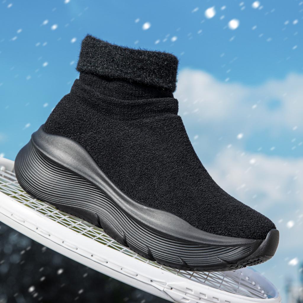 Men's Sneakers Warm Cotton Snow Ankle Boots Casual Shoes Couple Platform Shoes Men Boots Designer Shoes Warm Sock Boots
