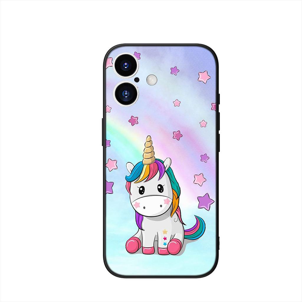Pink Unicorns Rainbow Cover Phone Case for Samsung Galaxy S25 S23 S22 S24 FE Ultra Plus A56 A05 A06 A15 A16 A57 S7 Edge
