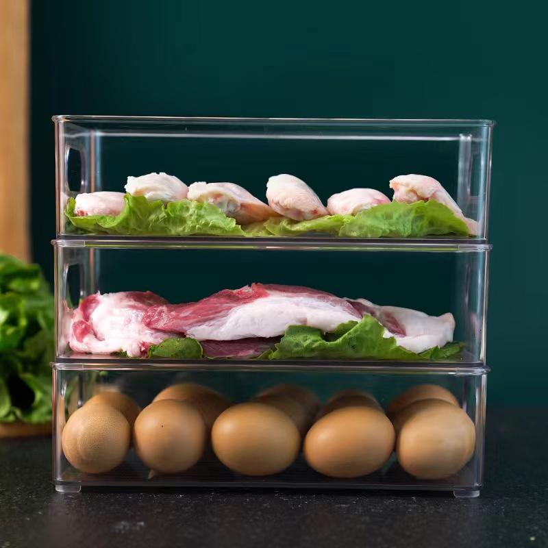 Refrigerator Organizer Bin Food Refrigerator Organizer Fridge Storage Box Organizers Plastic Food Storage Kitchen Organizers