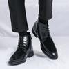 Men’s Motorcycle Boots  Dress Half Boots Leather Ankle Boots Tuxedo Wedding Blazers Saddle Shoes Over Sized