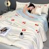 new washed ice silk summer quilt four-piece air conditioner quilt four-piece summer cool ice silk summer quilt