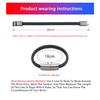 XJ-72 20cm USB To USB-C / Type-C Bracelet Charging Data Cable