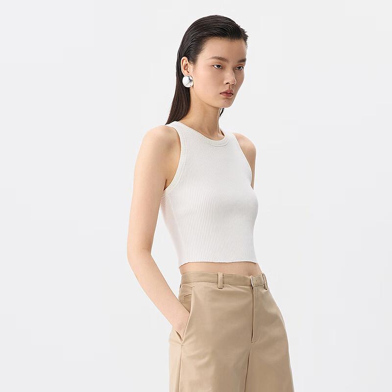 JNBY Women's Slim Fit Round Neck Vest