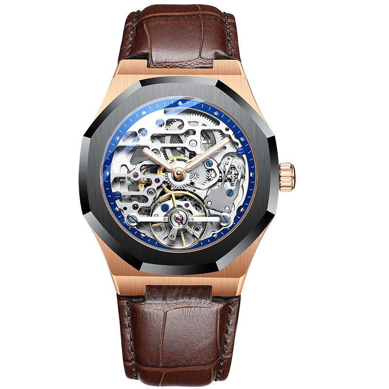 AILANG Watch Men's Mechanical Watch Full Automatic Men's Watch Waterproof New Hollow Founded Watch