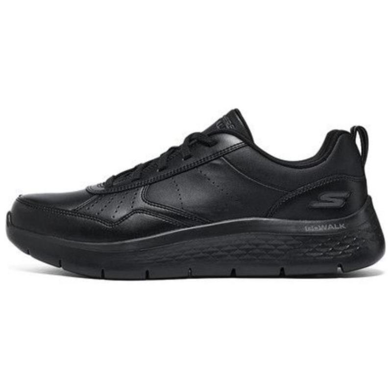 Skechers Go Walk Flex Men Leather Low Casual Shoes Black 216499-BBK 43.5