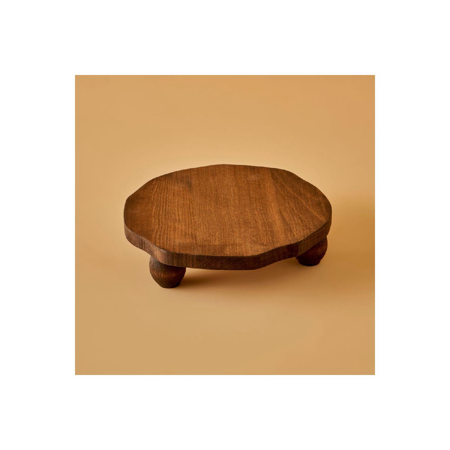 

Geo Wooden Leg Presentation Stand Natural (24,5x5.5 Cm) білий