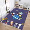 Rug with a Snoopy cartoon print, non-slip and stain-resistant, perfect for home decoration and as a gift for friends and family.