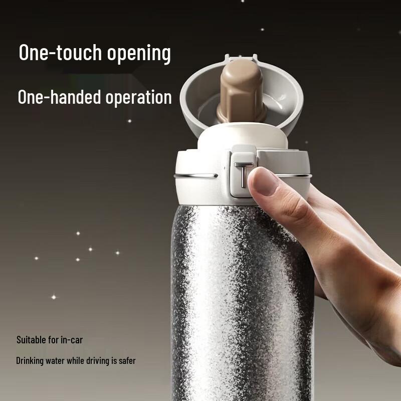 TOMIC Moonlight Silver Pure Titanium 500ml Insulated Tea Cup