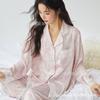 Pajamas Women's Spring 11 New Ice Silk Loose Lace Big Flower High-end Loungewear Women's Summer One