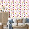Wallpaper Flowers White and Powder Pink for the Living Room and Bedroom 50x1000