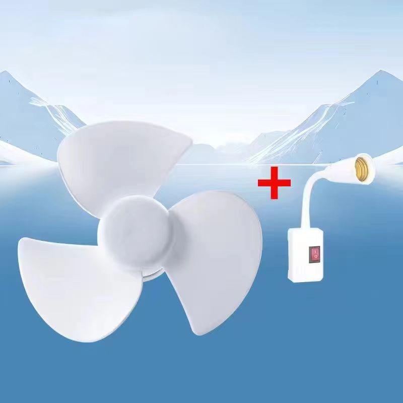 5W Small Cooling Fan E27 Screw Home Ceiling Fan Desktop Electric Fan For Kitchen Bedroom Dormitory Living Room Study Table Fans