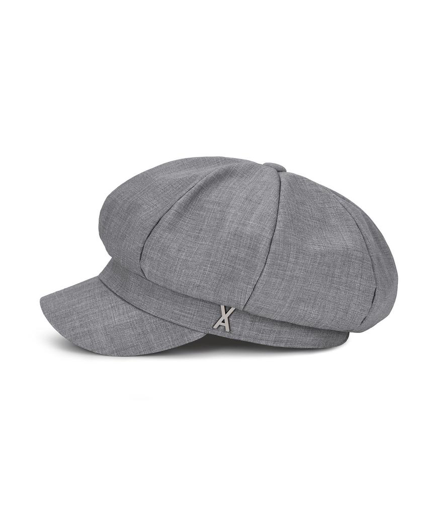 Bajal Va Studded Newsboy Cap Grey