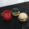 Creative Cute Burger Coaster Home Decoration Small Ornament Living Room Dining Table Coffee Cup Anti-scalding Insulation Pad