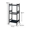 Garden Tool Rack with Wheels Compact Organizer Space
