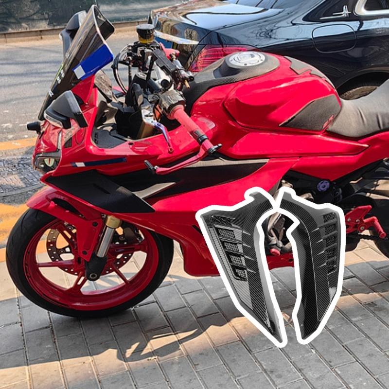 High Visibility ABS Motorcycle Front Turn Indicator Cover Carbon Fiber Texture Strong Designs Easy To Use for NMAX155