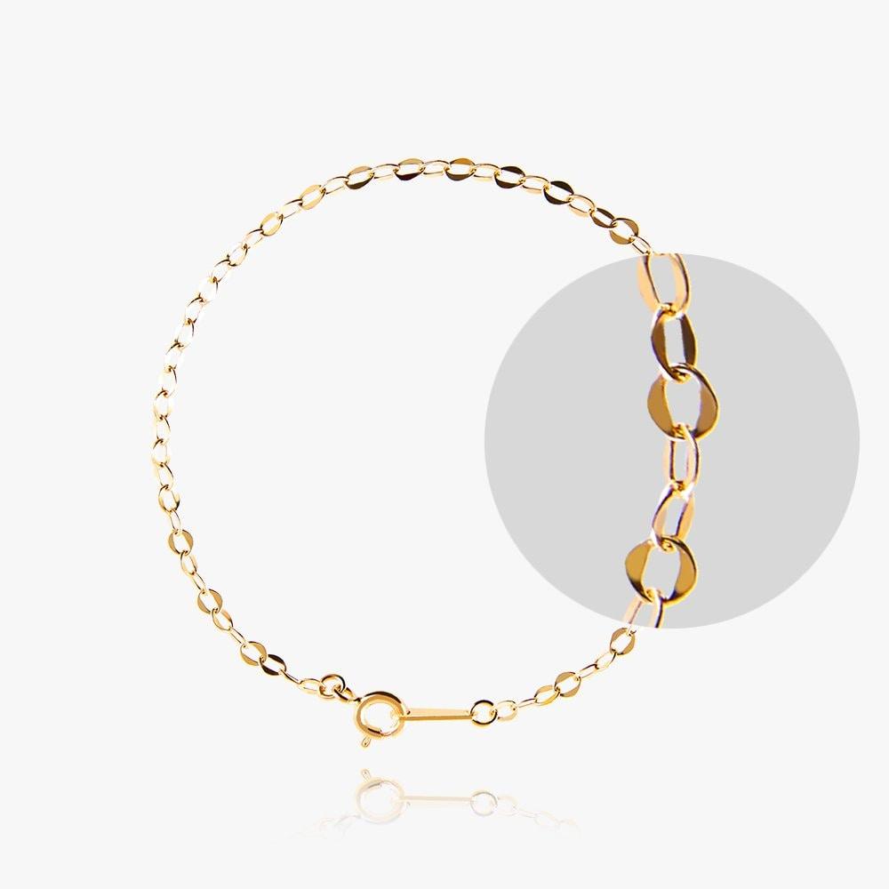 

14K 18K Hollow Tiny Primo Chain Gold Bracelet 14K yellow gold / Size: 17.5cm