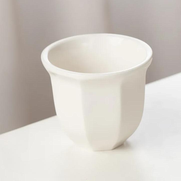 1pc  Middle Eastern tea cup latte art, hand-held espresso cup, 180ml cappuccino ceramic candle