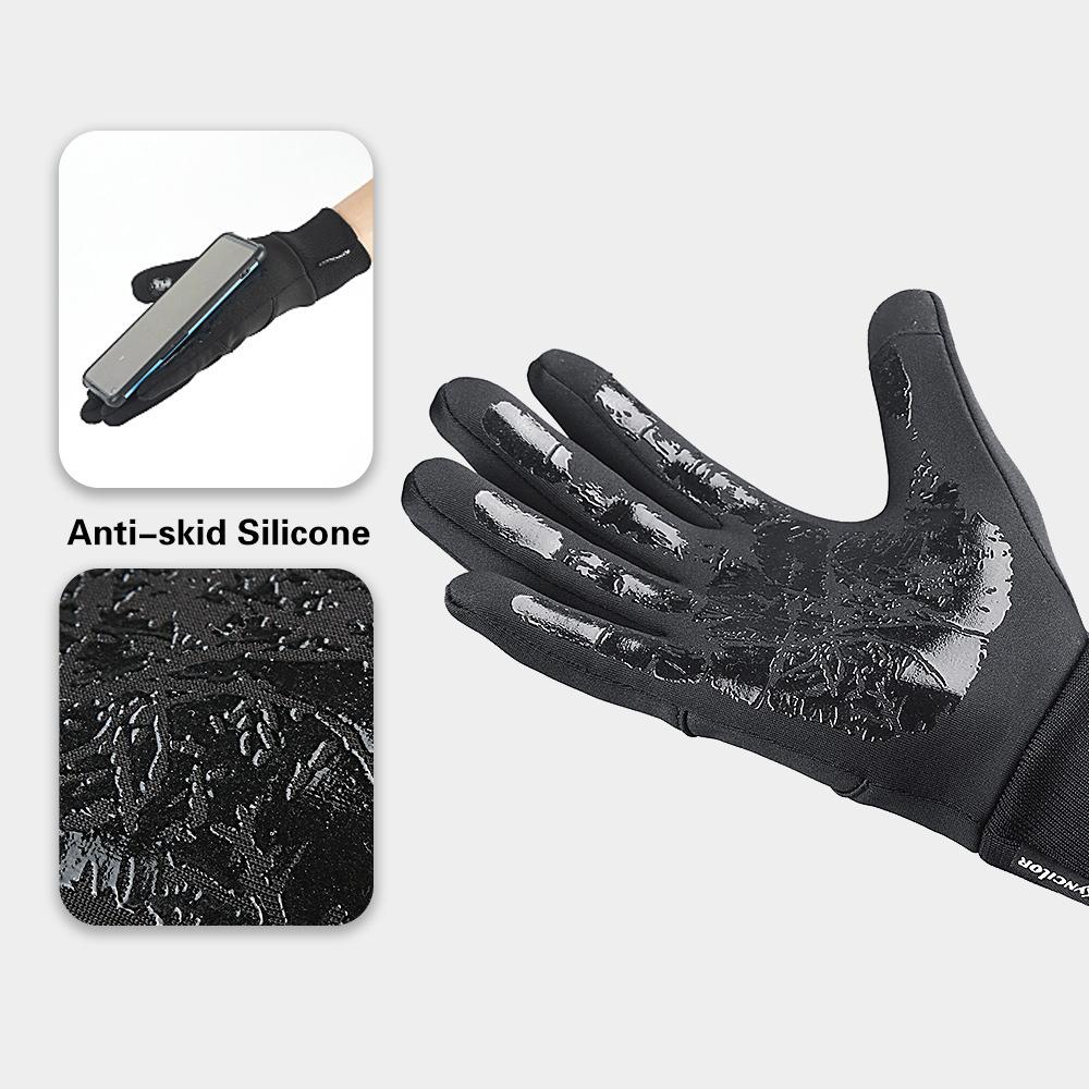 Cyklistické rukavice Vodotěsné rukavice s dotykovým displejem Zimní teplé rukavice Větruodolné Protiskluzové Sportovní zateplené