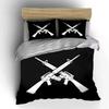 Rifle Silhouette Theme Art 3Pc Multiple Sizes Kid'S And Adults' Bedroom Exquisite 3Pc Bedding Set, Gift