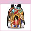 One Piece Cartoon School Bag For Kids Featuring Durable Nylon Material And Comfy Air Cushion Straps