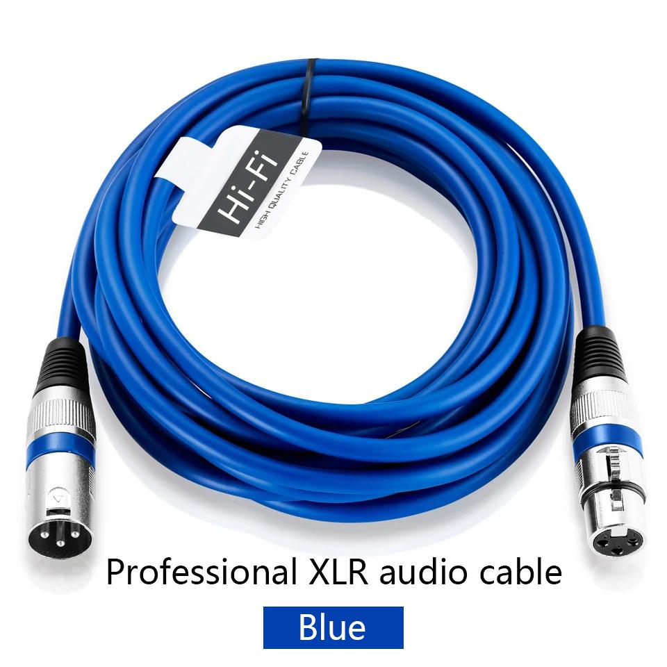 XLR Male To Female Cable Professional Microphone Extension Cable For Recording Mixer Balanced Speaker Mic XLR 3Pin Audio LinesGood Product