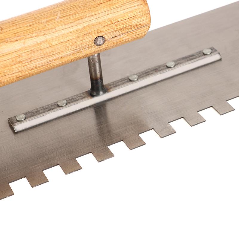 1Pc Toothed Knives Ceramic Widened Large Boards Tile Tiling Tools Masons Serrated Trowels Workers Auxiliary Plastering Decor