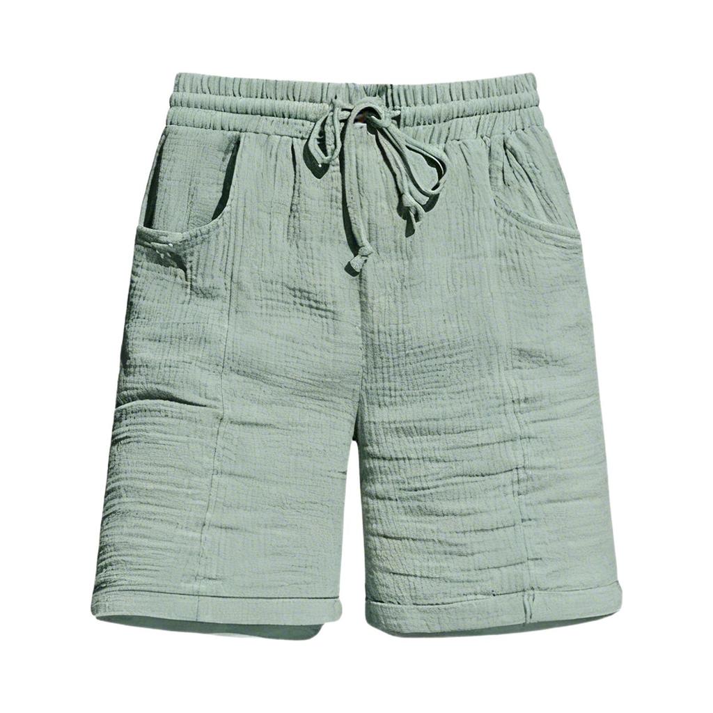 Casual en comfortabele Boho Kleur Trekkoord Shorts met Zakken voor de Zomer voor Dames