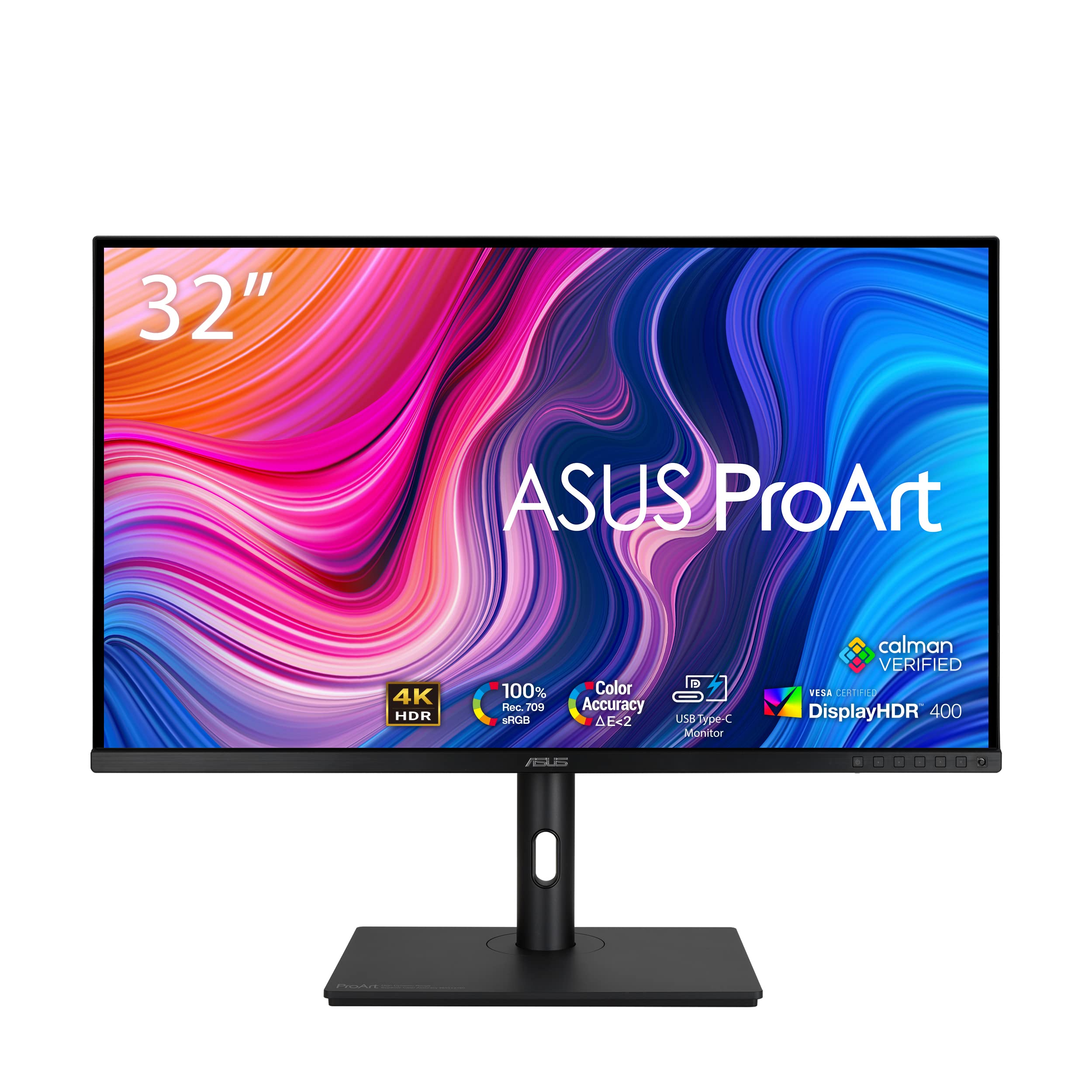 

ASUS 4K Monitor 32 60Hz Display IPS 4K HDMI 2.0(x2) DisplayPort 1.2 Headphone Out ProArt PA329CV Black
