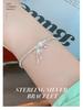 Banyan Tree S925 Silber Herz Schleife Perlenarmband - Süßer koreanischer Stil Schmuck.