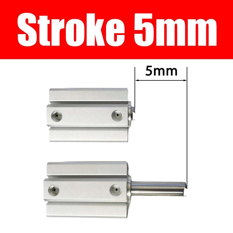 SDA 16 20 25 32 40 50 63 80 100mm Bore Compact Thin Air Cylinder 5-100mm Stroke Double Action Aluminium Pneumatic Cylinder