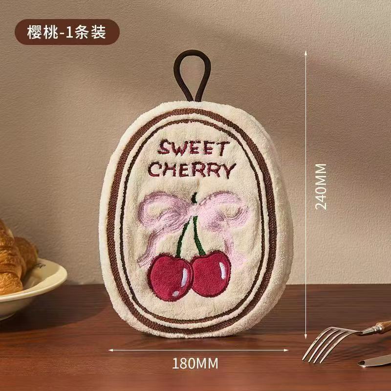 Hangable Hand Towel, Thickened Absorbent Quick-drying Bathroom Special Handkerchief Hand Cloth Children's Handkerchief Towels