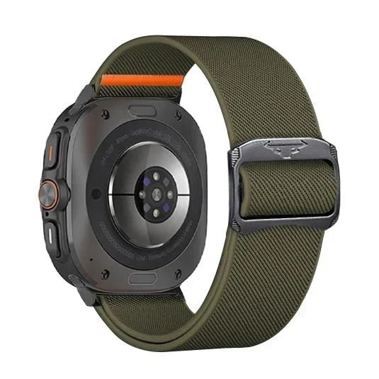 

Нейлоновый ремешок для Samsung Galaxy Watch Ultra 47 мм Эластичный спортивный браслет для наручных часов Correa для ремешка Galaxy Watch 7 Ultra Galaxy watch 7 Ultra