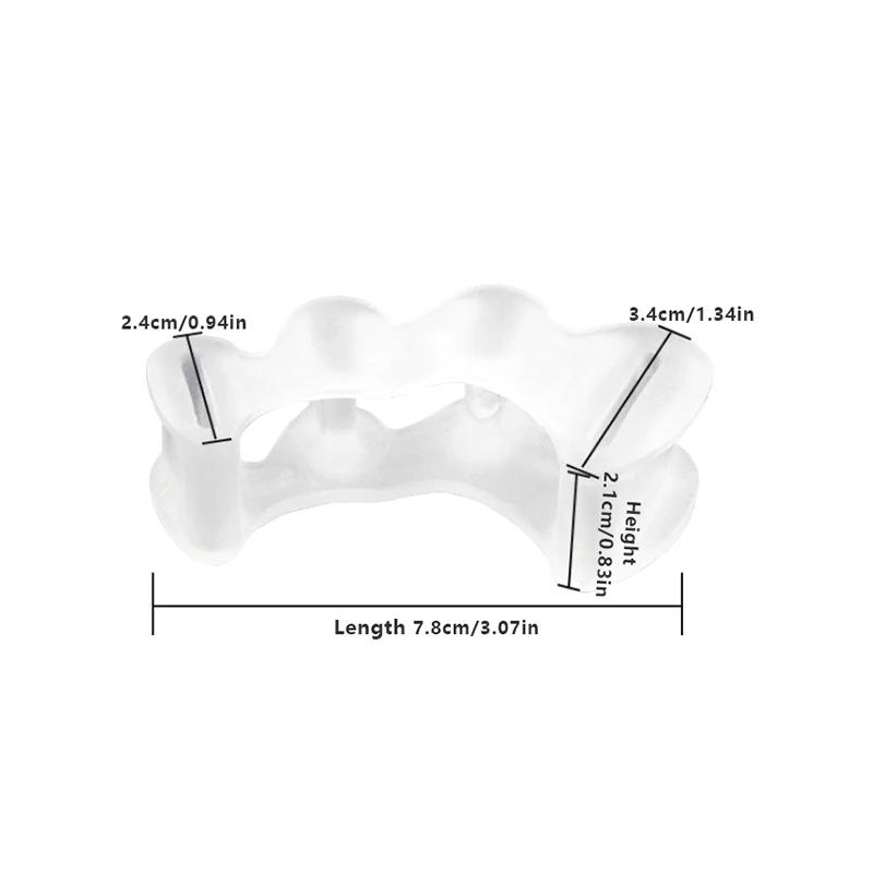 2Pcs Silicone Toe Separator Three-hole Valgus Thumb Orthopedic Pad Overlapping Hammer Foot Corrector