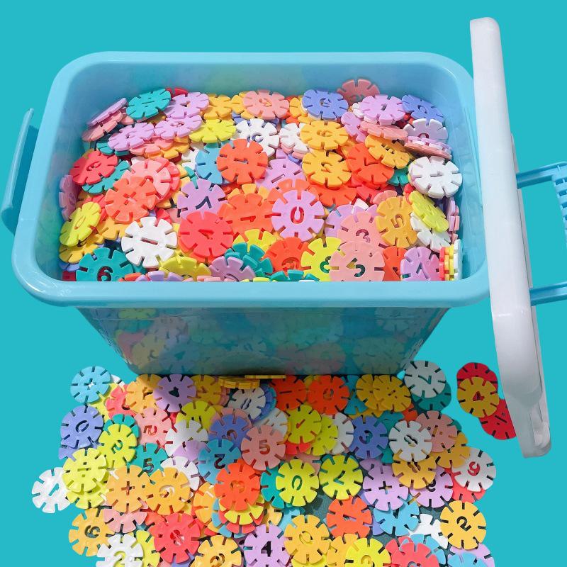 Large Snowflake Building Blocks for Kids - Thick, Durable Pieces for Boys Aged 4+