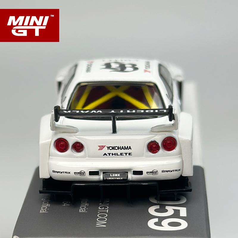 MINIGT 1:64 Nissan LB ER34 Super Silhouette ATHLETE/COLLET MGT alloy car Model 1059