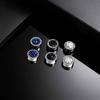 Non Piercing Magnetic Ear Studs Clips Round Zircon Metal Small Clip on Earrings for Men Fashion Punk Jewelry Gifts