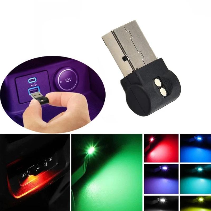 USB Atmosphere Light Mini USB LED Car Interior Light with Multiple Color Options for Atmosphere Lighting