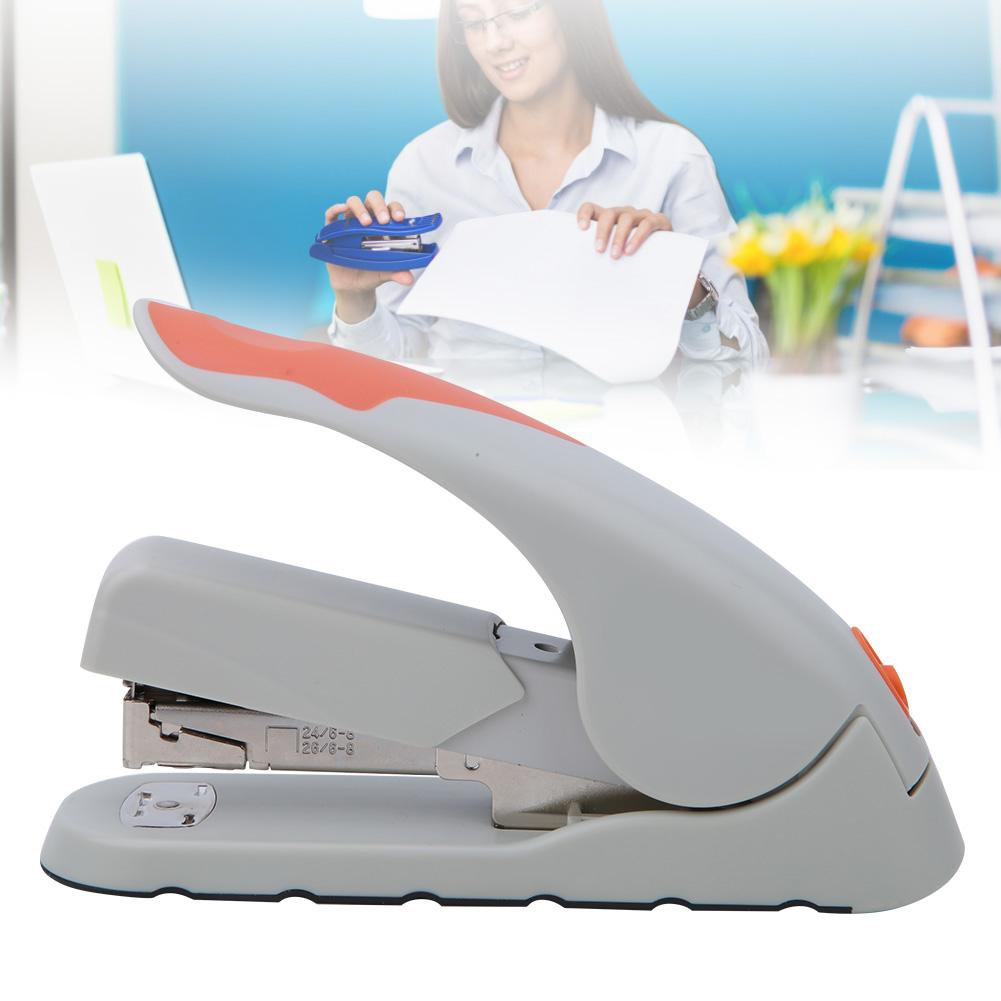 20Celsius40 Sheets Stapler Book Paper Stapling Machine for 24Celsius6 24Celsius8 26Celsius6 26Celsius8 Nails (Orange)
