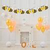 Cute Bee Paper Banner Garland Cartoon Bumblebee Themed Bunting for Birthday Baby Shower and Summer Party Wall Decoration