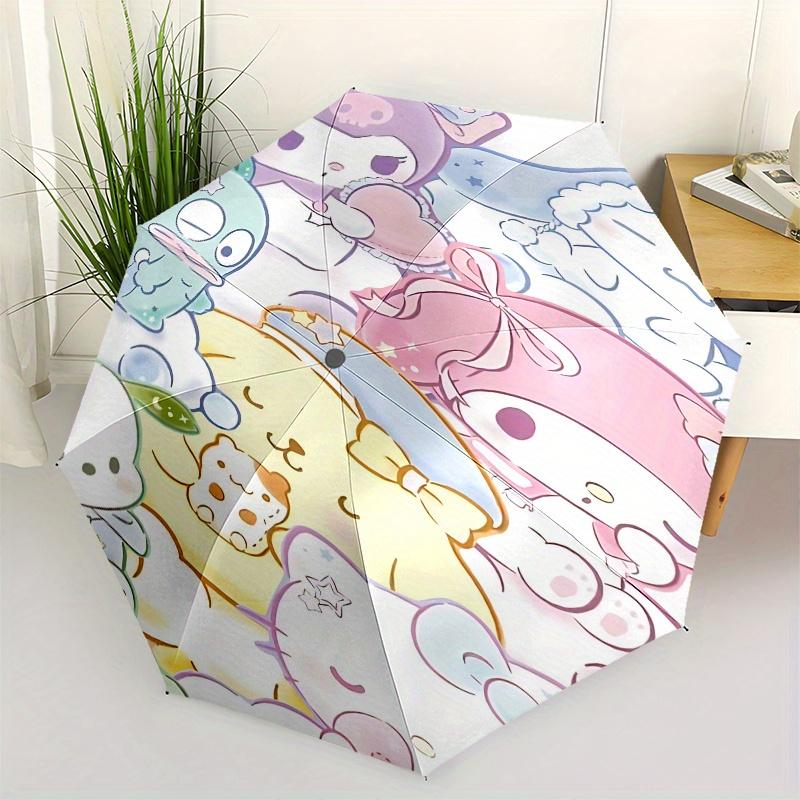 

Kawaii, Sanrio Automatic Opening and Closing Parasol Compact Travel Umbrella with 8 Ribs for Women and Men Ideal Birthday/Christmas Gift, Ou